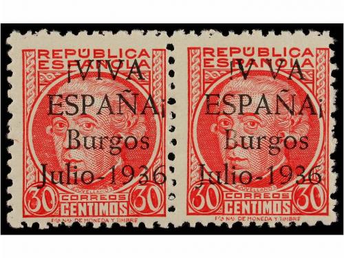 * ESPAÑA E. LOCALES PATRIOTICAS: BURGOS. Ed. 1/9hec + 1/9. S