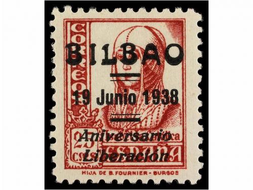 * ESPAÑA E. LOCALES PATRIOTICAS: BILBAO. 15 cts. y 25 cts. h