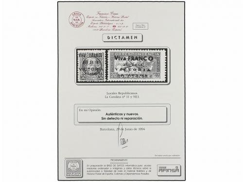 * ESPAÑA E. LOCALES PATRIOTICAS: LA CAROLINA. Ed. 1/12. SERI