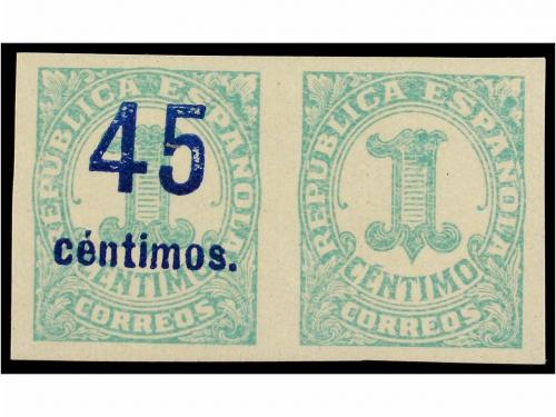 * ESPAÑA. Ed. 742s. 45 cts. s. 1 cto. verde. Tres parejas UN