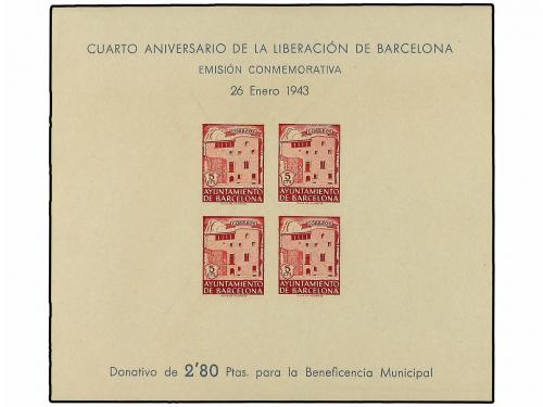 * ESPAÑA: AYUNTAMIENTO DE BARCELONA. Ed. 47/48s. HB. 5 cts.
