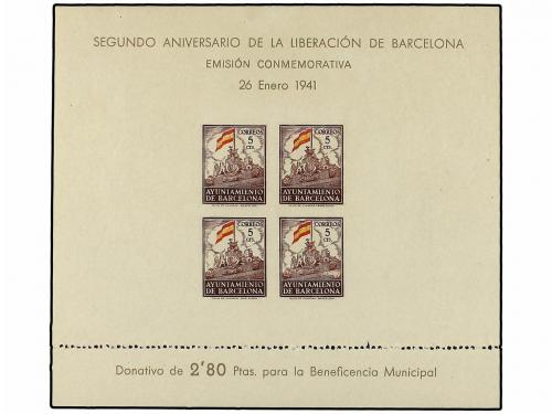 ** ESPAÑA: AYUNTAMIENTO DE BARCELONA. Ed. 29/30s. HB. SIN DE