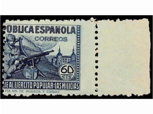 ** ESPAÑA. Ed. 793, 794, 796dv. 10 cts., 25 cts. y 60 cts. D