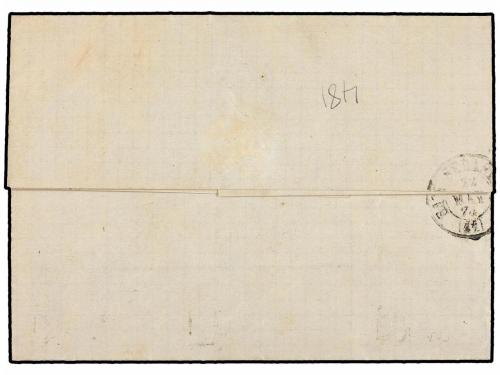 ¿ ESPAÑA. Ed. 142 + 142f. 1874. BRIVIESCA a SAN SEBASTIAN. F