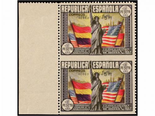 ** ESPAÑA. Ed. 765hrr. Aéreo + 5 pts. multicolor. SIN DENTAR