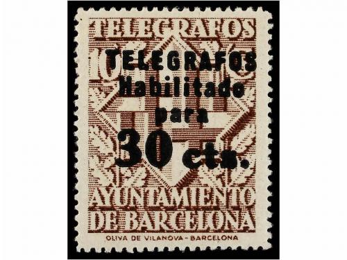 * ESPAÑA: AYUNTAMIENTO DE BARCELONA. Ed. T-17/20. TELÉGRAFOS
