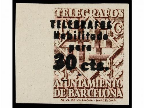 ** ESPAÑA: AYUNTAMIENTO DE BARCELONA. Ed. T-17/20s. TELÉGRAF