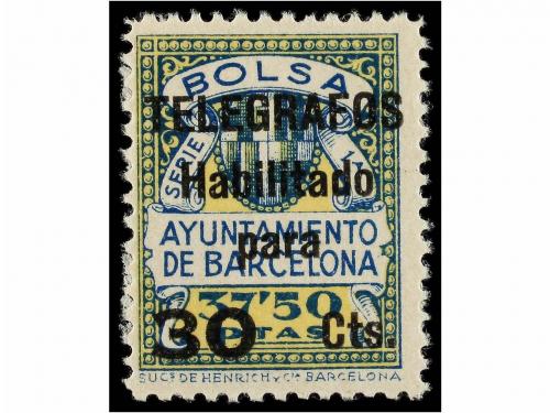 * ESPAÑA: AYUNTAMIENTO DE BARCELONA. Ed. T-NE 1/6 + NE 7/8. 