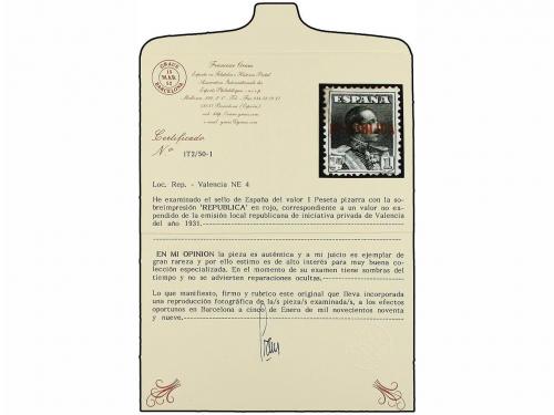 * ESPAÑA E. LOCALES REPUBLICANAS: VALENCIA. Ed. NE 4. NO EMI