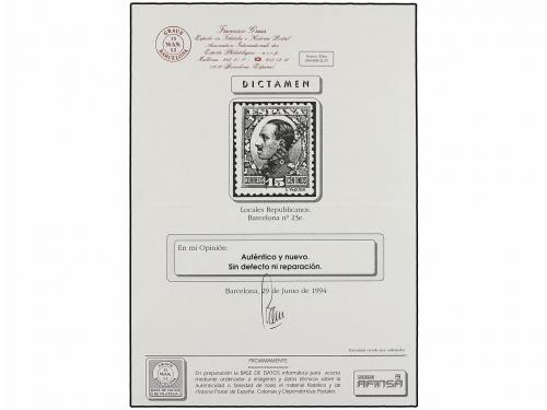 * ESPAÑA E. LOCALES REPUBLICANAS: BARCELONA. Ed. 20, 23hi. 5