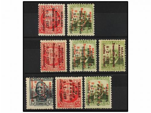 * ESPAÑA E. LOCALES PATRIOTICAS: MALAGA. Ed. 26, 28, 28Ahh, 