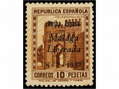 * ESPAÑA E. LOCALES PATRIOTICAS: MALAGA. Ed. NE 1/2, 4, 6/8.