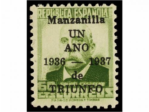 * ESPAÑA E. LOCALES PATRIOTICAS: MANZANILLA. Ed. 1/9. SERIE