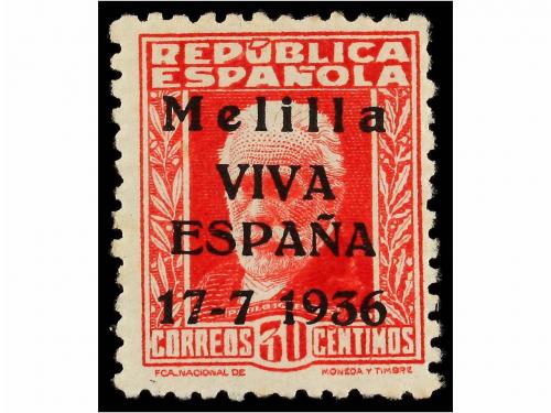 * ESPAÑA E. LOCALES PATRIOTICAS: MELILLA. Ed. 1/2 he. SERIE 