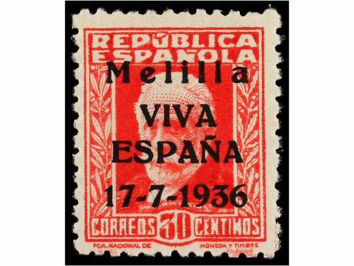 * ESPAÑA E. LOCALES PATRIOTICAS: MELILLA. Ed. 1/2. SERIE COM