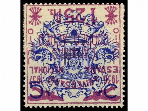 * ESPAÑA: CANARIAS. Ed. 32/33hi. 80 cts. verde y 1,25 pts. v