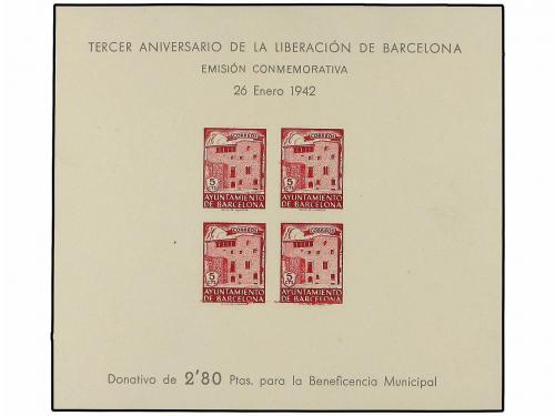 * ESPAÑA: AYUNTAMIENTO DE BARCELONA. Ed. 47/48s. HB. 5 cts. 