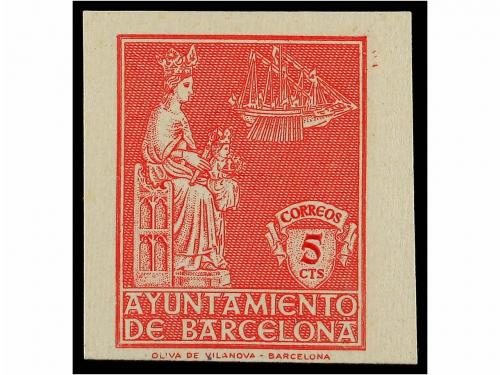 */(*) ESPAÑA: AYUNTAMIENTO DE BARCELONA. Ed. SH 62/64s. SELL