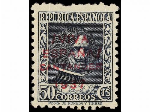 * ESPAÑA E. LOCALES PATRIOTICAS: SANTANDER. 45 cts. y 50 cts