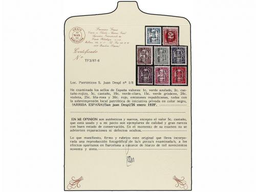 */° ESPAÑA E. LOCALES PATRIOTICAS: SAN JUAN DESPI. Ed. 1/8.