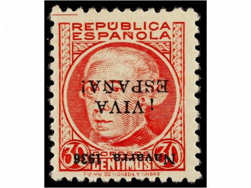 * ESPAÑA. Ed. 4/5hi. 15 cts. y 30 cts., HABILITACIÓN INVERTI