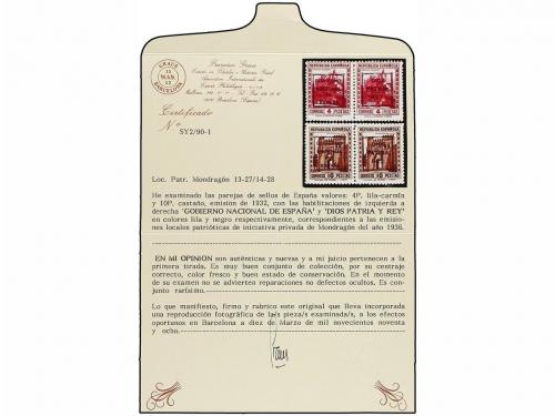 * ESPAÑA E. LOCALES PATRIOTICAS: MONDRAGON. Ed. 13 + 27 y 14