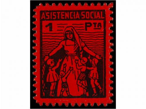 ESPAÑA GUERRA CIVIL. ASISTENCIA SOCIAL. 25 cts., 50 cts. y 1