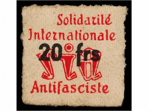 ESPAÑA GUERRA CIVIL. SIA. FRANCIA. 10 Fr. y 20 Fr. negro y r