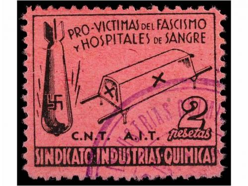 ESPAÑA GUERRA CIVIL. PRO VÍCTIMAS DEL FASCISMO. SINDICATO IN