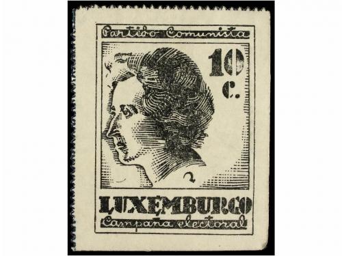 ESPAÑA GUERRA CIVIL. PARTIDO COMUNISTA. 10 cts. negro. Lenin