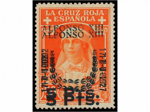 ** ESPAÑA. Ed. 383, 385hh. 2 pts. s. 40 cts. y 5 pts. s. 50