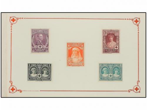 ESPAÑA. Ed. 325/37. CARNET obsequio de la CRUZ ROJA ESPAÑOLA