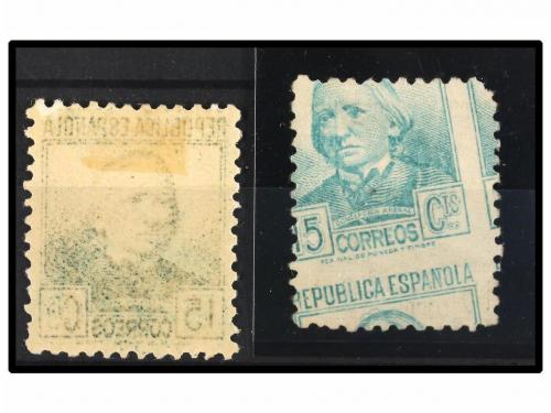 ° ESPAÑA. Ed. 683er. 15 cts. gris pizarra IMPRESIÓN EN ANVER