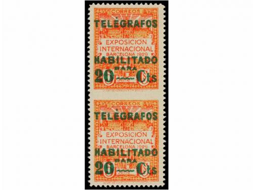 * ESPAÑA: AYUNTAMIENTO DE BARCELONA. Ed. T-1/2spv, 1/2dspv. 