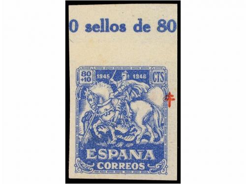** ESPAÑA. Ed. 993s, 995, 996s. 10 cts. y 40+10 cts. y 80+10