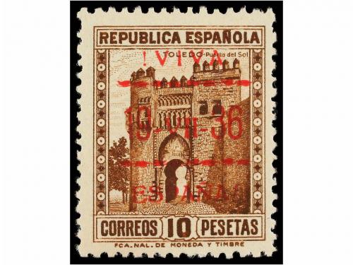 * ESPAÑA E. LOCALES PATRIOTICAS: VITORIA. CAMBIOS DE COLOR.