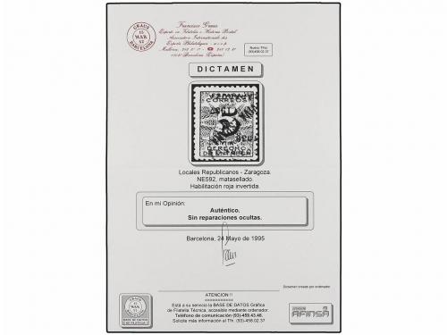 ° ESPAÑA E. LOCALES PATRIOTICAS: ZARAGOZA. Ed. 40A/B + hi. V