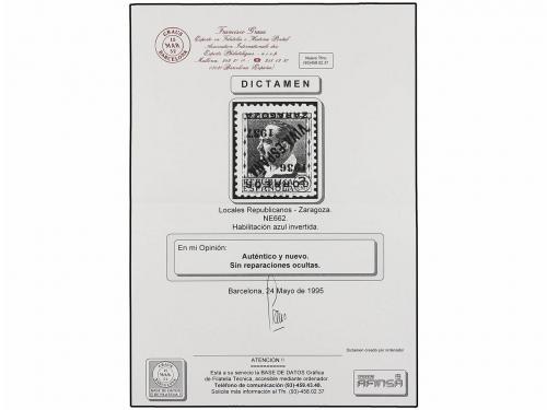 * ESPAÑA E. LOCALES PATRIOTICAS: ZARAGOZA. Ed. NE 3. NO EMIT