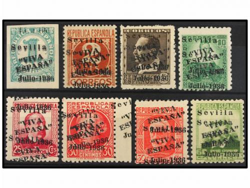 * ESPAÑA E. LOCALES PATRIOTICAS: SEVILLA. Ed. 18/29hh. Ocho 