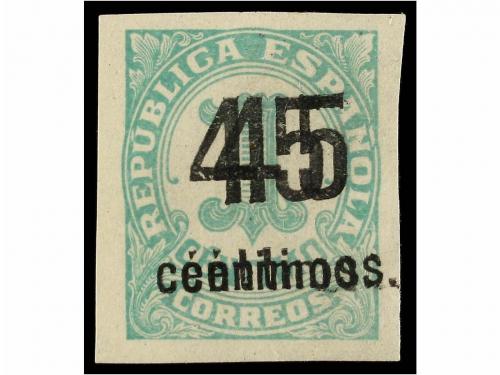 * ESPAÑA. Ed. 742shcca. 45 cts. s. 1 cto. verde. Tres sellos