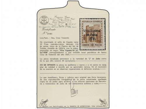 * ESPAÑA E. LOCALES PATRIOTICAS: SANTA CRUZ DE TENERIFE. Ed.