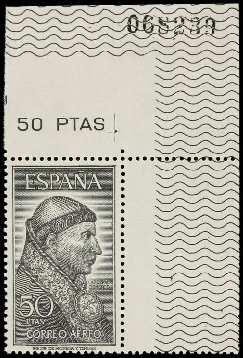 ** ESPAÑA. Ed. 1536, 1537, 1539. PERSONAJES. 1 pta. negro SI