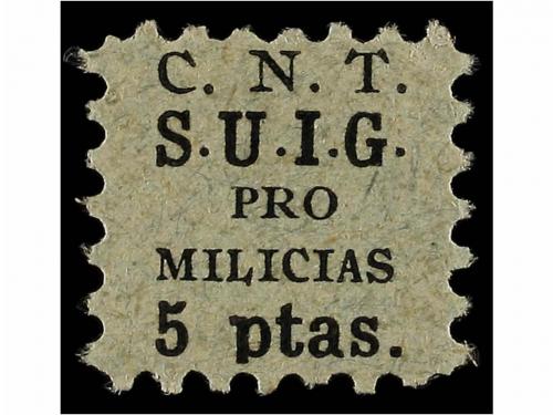 ESPAÑA GUERRA CIVIL. CNT-SUIG. PRO MILICIAS. 2 pts., 3 pts.