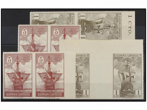 * ESPAÑA. Ed. 531/42. Conjunto de variedades de dentado, la 