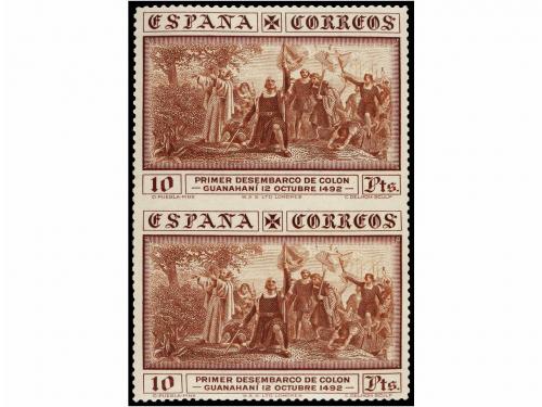 * ESPAÑA. Ed. 543/45. 1 pta., 4 pts. y 10 pts. variedades de