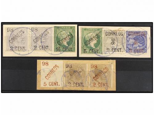 ¿ FILIPINAS. PROVISIONALES DE LA UNIÓN. Tres fragmentos con