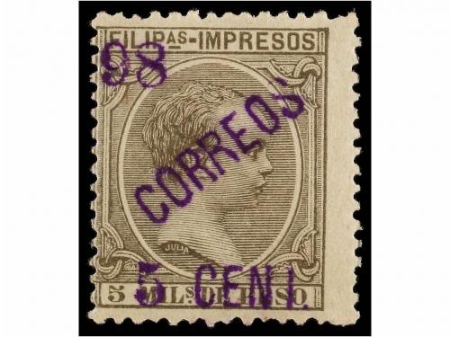 **/° FILIPINAS. PROVISIONALES DE LA UNIÓN. Juego de 8 sellos