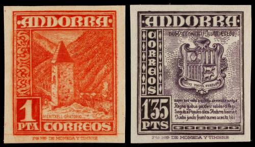 ** ANDORRA. Ed. 48/56s. Juego completo, siete valores SIN DE