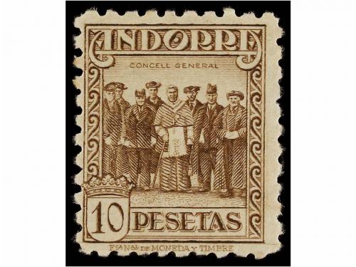 ** ANDORRA. Ed. 30d, 40d, 43d. 10 cts. verde azul, 60 cts. a