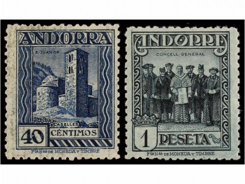 ** ANDORRA. Ed. 28d/44d. SERIE COMPLETA, dent.14, tirada esp